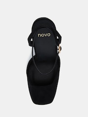 Novo Black Wide Fit ILIKA Close Toe Platform Courts - Image 5 of 6