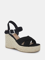 Novo Black Balto Espadrille Wedges - Image 3 of 6