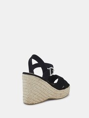 Novo Black Balto Espadrille Wedges - Image 4 of 6