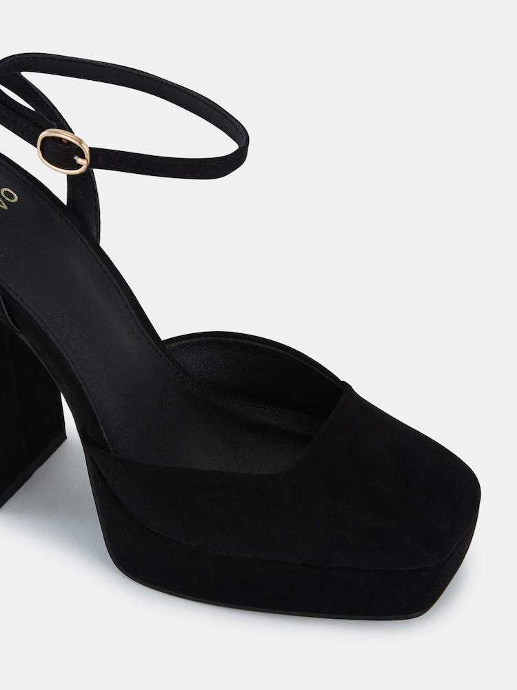 Novo Black Regular Fit ILIKA Close Toe Platform Courts - Image 6 of 6 Novo Black Regular Fit ILIKA Close Toe Platform Courts - Image 6 of 6