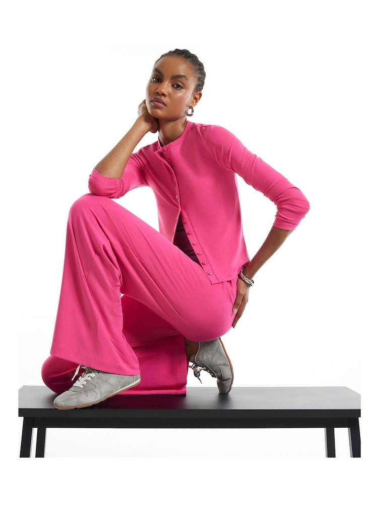 River Island Pink Soft Touch Trousers - Image 2 of 4
