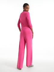 River Island Pink Soft Touch Trousers - Image 3 of 4