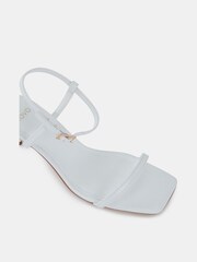Novo White Wide Fit Undercover Low Heel Two Part Sandals - Image 6 of 6