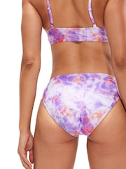 Speedo Womens Purple Printed Adjustable Bikini - Image 5 of 8