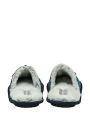 Dunlop Blue Closed Toe Mens Mule Slippers - Image 2 of 4