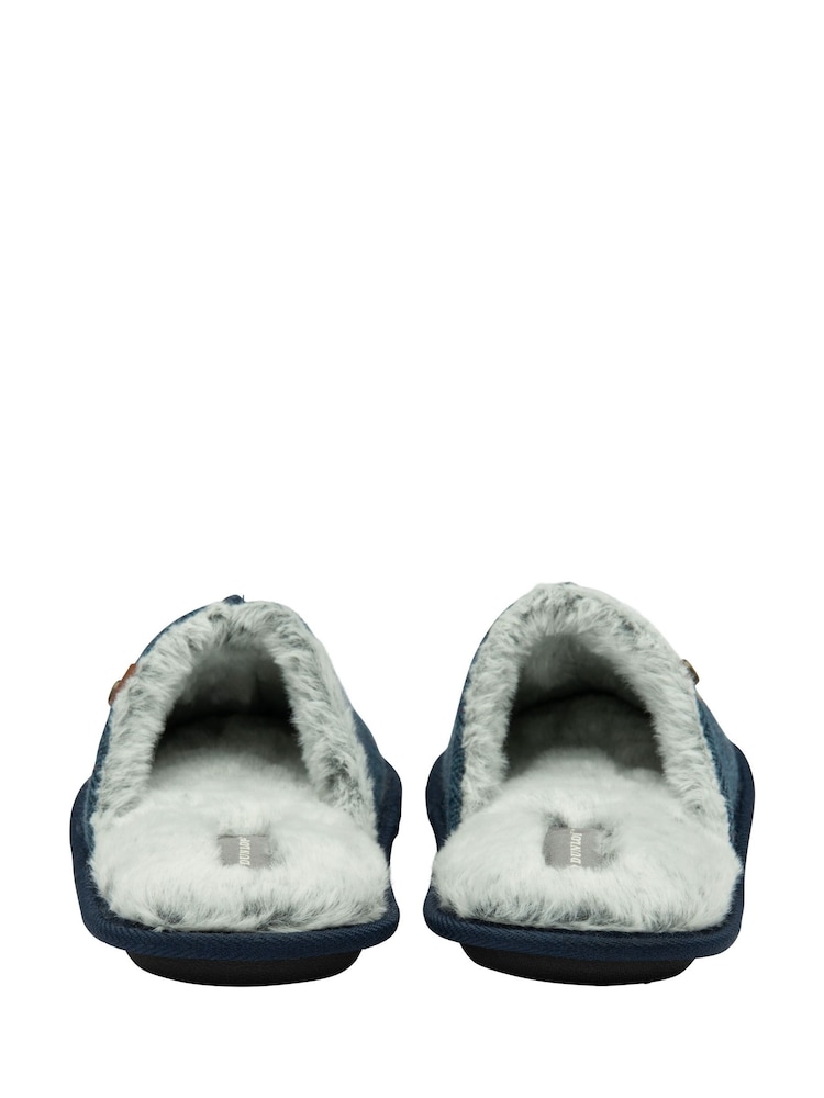 Dunlop Blue Closed Toe Mens Mule Slippers - Image 2 of 4