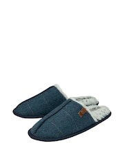 Dunlop Blue Closed Toe Mens Mule Slippers - Image 3 of 4