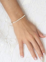 Ivory & Co Gold Carlisle And Pearl Dainty Toggle Bracelet - Image 4 of 5