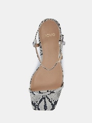 Novo Natural Standard Fit Undercover Low Heel Two Part Sandals - Image 5 of 6