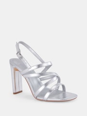 Novo Silver Standard Fit Mimosa Strappy Block Heels - Image 3 of 6