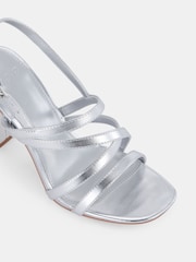 Novo Silver Standard Fit Mimosa Strappy Block Heels - Image 4 of 6