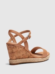 Novo Brown Standard Fit Booma Cork Wedge Sandals - Image 4 of 4