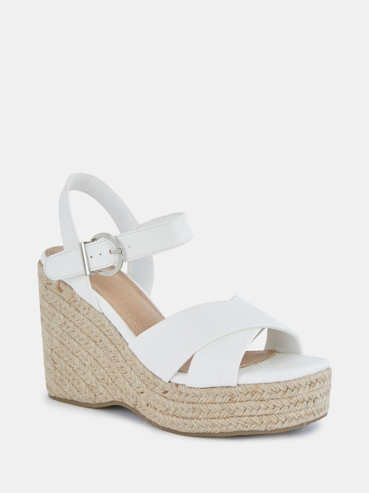Novo White Balto Espadrille Wedges - Image 2 of 5 Novo White Balto Espadrille Wedges - Image 2 of 5