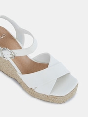 Novo White Balto Espadrille Wedges - Image 3 of 5