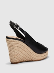 Novo Black Regular Fit Ocean Slingback Espadrille Wedge - Image 3 of 4