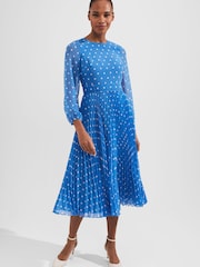 Hobbs Blue Petite Selena Dress - Image 3 of 4