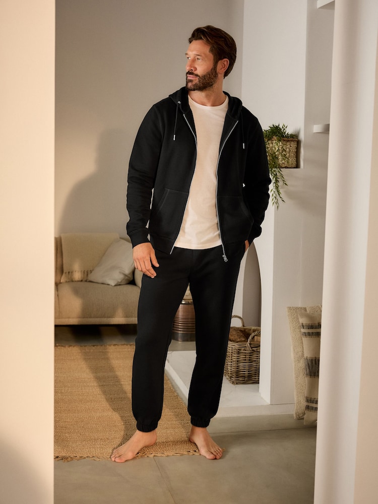 Black Cuffed Joggers - Image 2 of 9