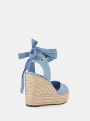 Blau - Novo Buenos Aries Espadrilles mit geschlossener Zehenpartie und Keilabsatz - Bild 4 von 4