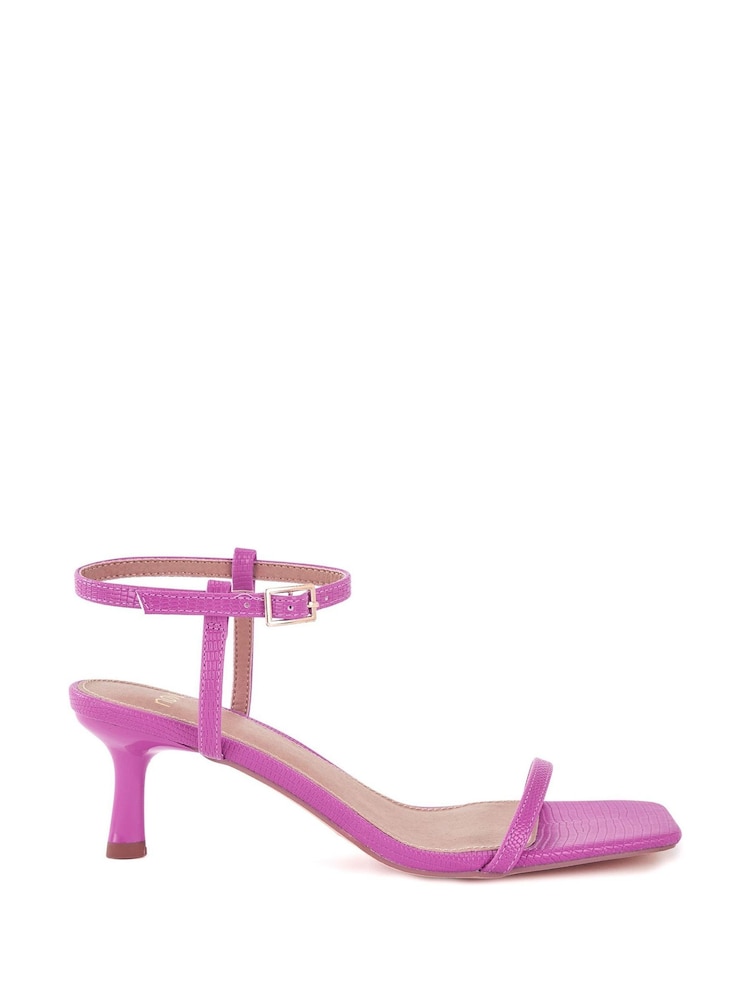 Novo Pink Regular Fit Undercover Low Heel Two Part Sandals - Image 2 of 6 Novo Pink Regular Fit Undercover Low Heel Two Part Sandals - Image 2 of 6