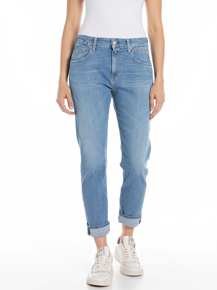 Replay Dark Blue Marty Boyfriend Fit Jeans - Image 1 of 4