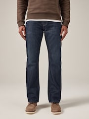 Dunkles Tintenblau - Bootcut-Jeans aus Baumwolle - Bild 1 von 12