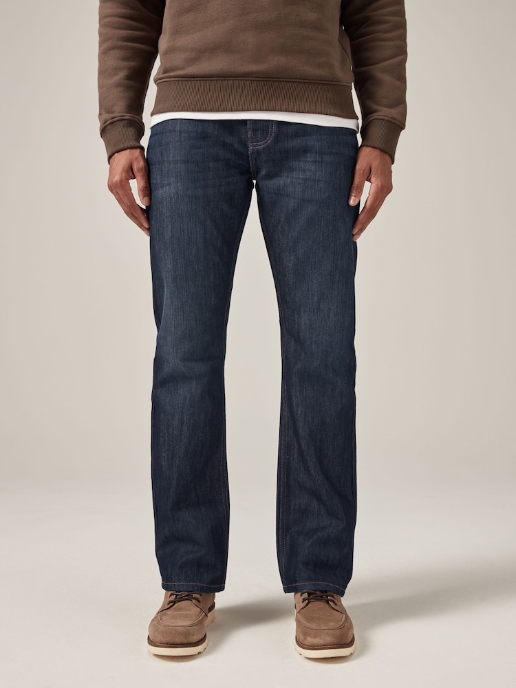 Dunkles Tintenblau - Bootcut-Jeans aus Baumwolle - Bild 1 von 12