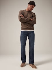 Dunkles Tintenblau - Bootcut-Jeans aus Baumwolle - Bild 3 von 12