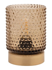 Widdop Amber Glass Cup with LED Bulb Light - Image 2 of 2