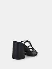 Novo Black Wide Fit Luckie Block Heel Mules - Image 5 of 5