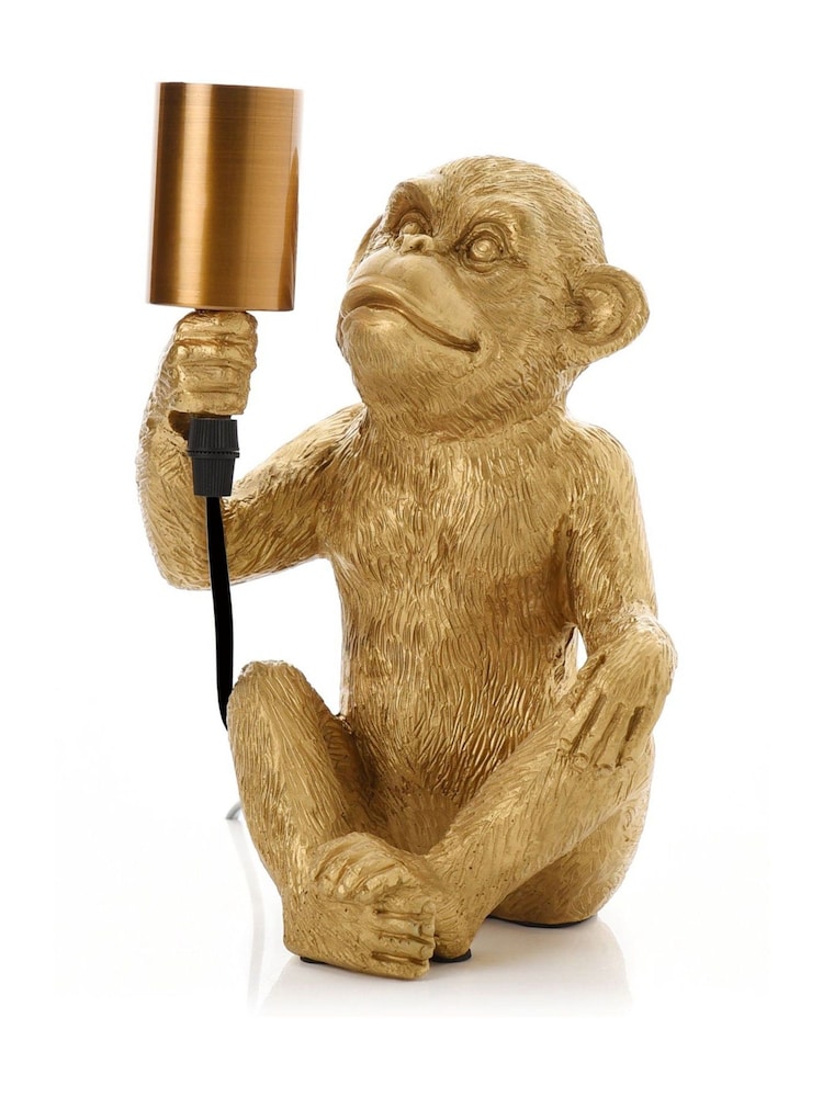 Widdop Gold Monkey with Bulb Light - Image 2 of 2 Widdop Gold Monkey with Bulb Light - Image 2 of 2