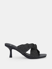 Novo Black Urbinos Woven Low Heel Mules - Image 2 of 6