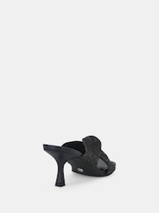 Novo Black Urbinos Woven Low Heel Mules - Image 4 of 6