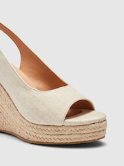Novo Natural Regular Fit Buenos Aries Closed Toe Espadrille Wedges - Image 2 of 4