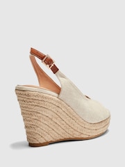 Novo Natural Regular Fit Buenos Aries Closed Toe Espadrille Wedges - Image 4 of 4