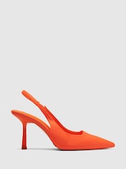 Novo Orange Wide Fit Zafu Slingback Court Shoes - Image 2 of 4