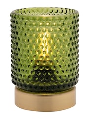 Widdop Green Glass Cup with LED Bulb Light - Image 2 of 3