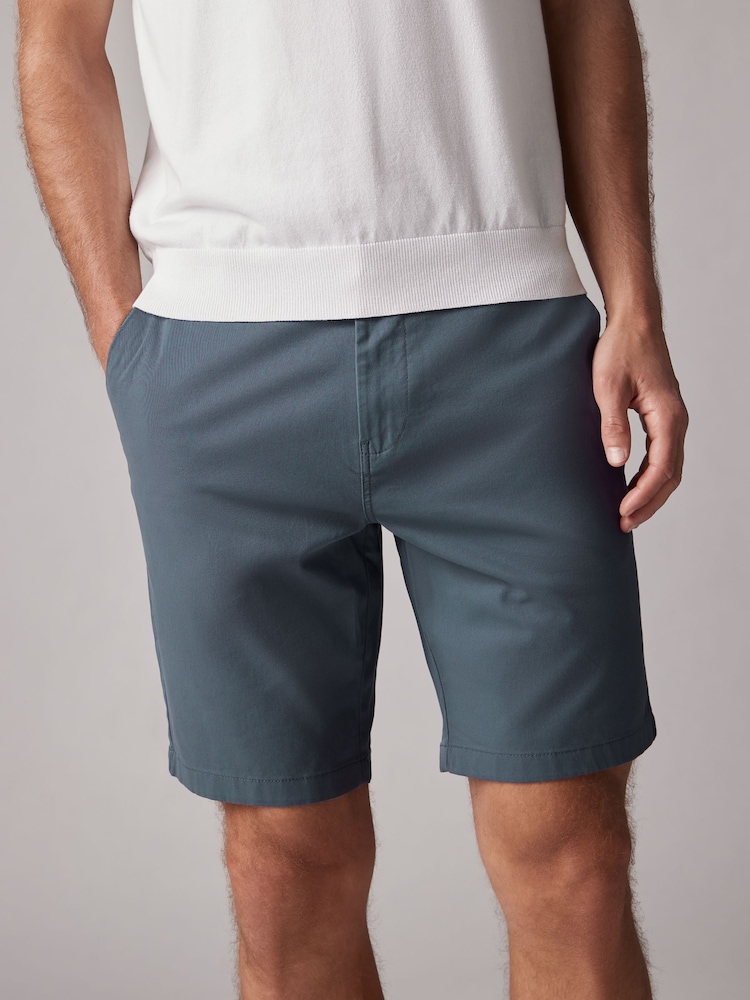 Vintage bleu/rose/pierre foncée - Slim Fit (Slim Fit) - Short chino extensible 3 Pack - Image 3 of 14