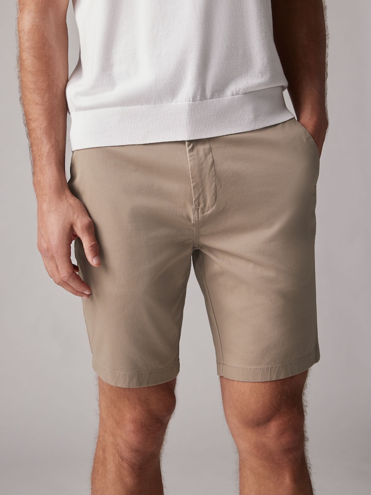 Vintage bleu/rose/pierre foncée - Slim Fit (Slim Fit) - Short chino extensible 3 Pack - Image 4 of 14