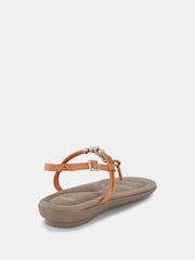 Novo Orange Tara Toe Post Bead Sandals - Image 3 of 6