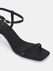 Novo Black Regular Fit Undercover Low Heel Two Part Sandals - Image 6 of 6