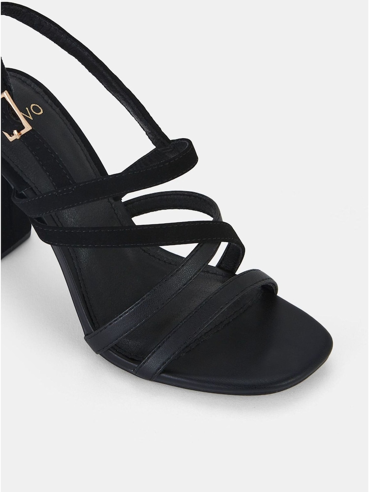Novo Black Standard Fit Mimosa Strappy Block Heels - Image 6 of 6