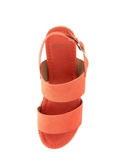 Novo Orange Regular Fit Sadie Espadrille Double Strap Sandals - Image 5 of 6