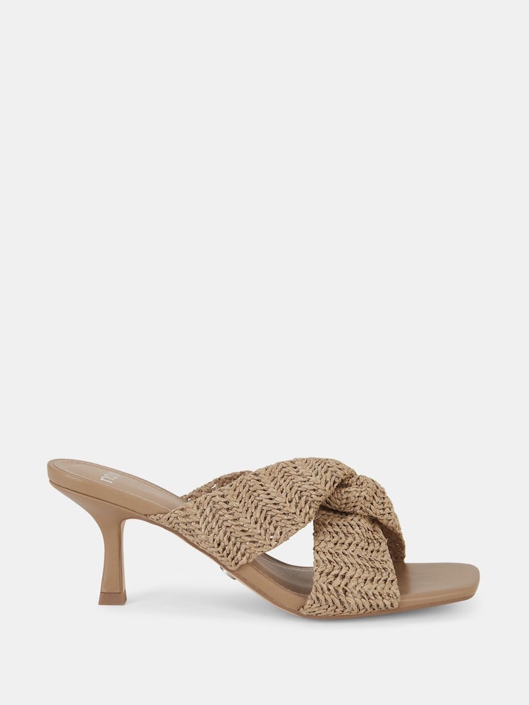 Novo Natural Urbinos Woven Low Heel Mules - Image 2 of 6 Novo Natural Urbinos Woven Low Heel Mules - Image 2 of 6