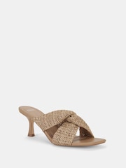 Novo Natural Urbinos Woven Low Heel Mules - Image 3 of 6