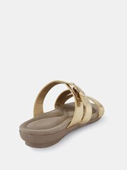 Novo Gold Tia Strappy Mule Sandals - Image 4 of 6
