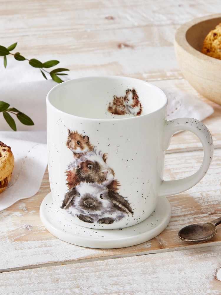 Royal Worcester Wrendale Mug and Coaster Set - Image 2 of 5