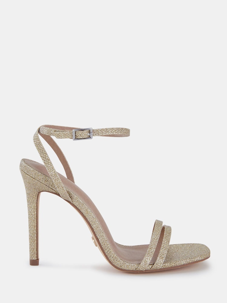 Novo Gold Wide Fit McKenna Strappy Heeled Sandals - Image 2 of 6
