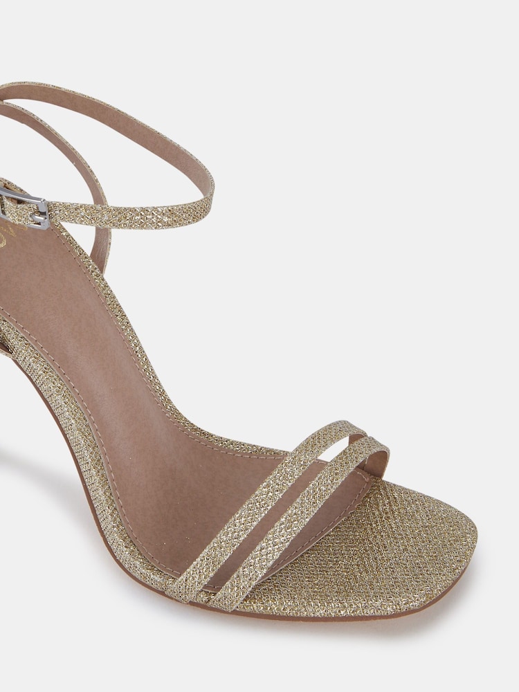 Novo Gold Wide Fit McKenna Strappy Heeled Sandals - Image 6 of 6