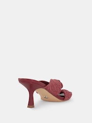 Novo Red Urbinos Woven Low Heel Mules - Image 6 of 6