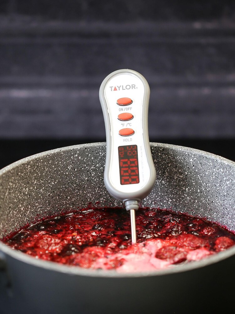 Silver LED Display Stem Thermometer - Image 1 of 3